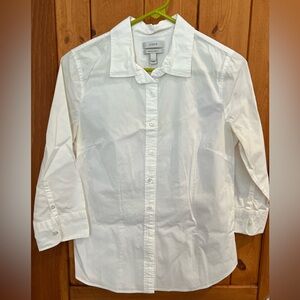 J Crew 3/4 button up. Size S